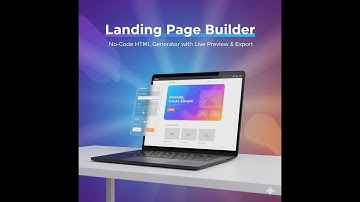 Landing Page Builder – No-Code HTML Generator with Live Preview