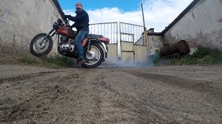 Тест на буксование сцепления в мотоцикле Иж Планета 5
