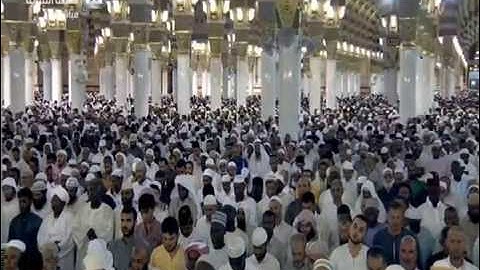 أول إمامة للشيخ محمد خليل قارئ من الحرم النبوي ليلة 8 رمضان 1437هـ
