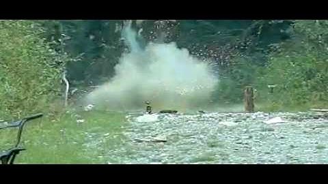 1lb Gryphon Energetics target in slow motion, 600fps