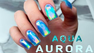 AURORA AQUA NAILS #Shorts