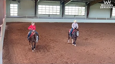 Terry Riddle's reined cow horse exercise