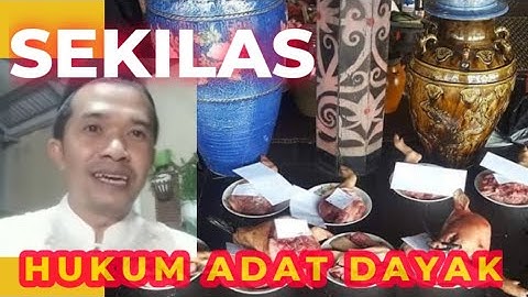 sekilas Hukum Adat Dayak