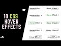 10 Cool CSS Hover Effects | Project 29 / 100