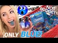 NO BUDGET (BLUE ONLY) SHOPPING SPREE! 💙😱