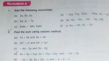 Dav Class 6 Math Chapter 6 Worksheet 5 || Introduction To Algebra || @madhubanclasses