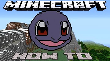 Minecraft ~8 Bit~ HOW TO : ~Pokemon~ Squirtle ~ ( Tutorial ) /W Killerkev