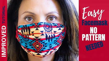 SUPER EASY Fabric Face Mask with POCKET and NOSE WIRE for a PERFECT and COMFORTABLE fit | [INCHES]