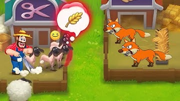 Township save sheep game android, ios puzzle