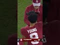 Bryce Young got emotional walking off the field in his final home game with Alabama😢 #shorts