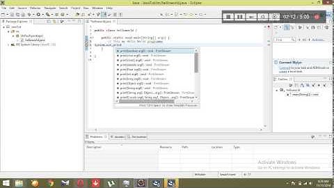 MiracleV Sinhala Java Tutorial 4 - Using Eclipse IDE