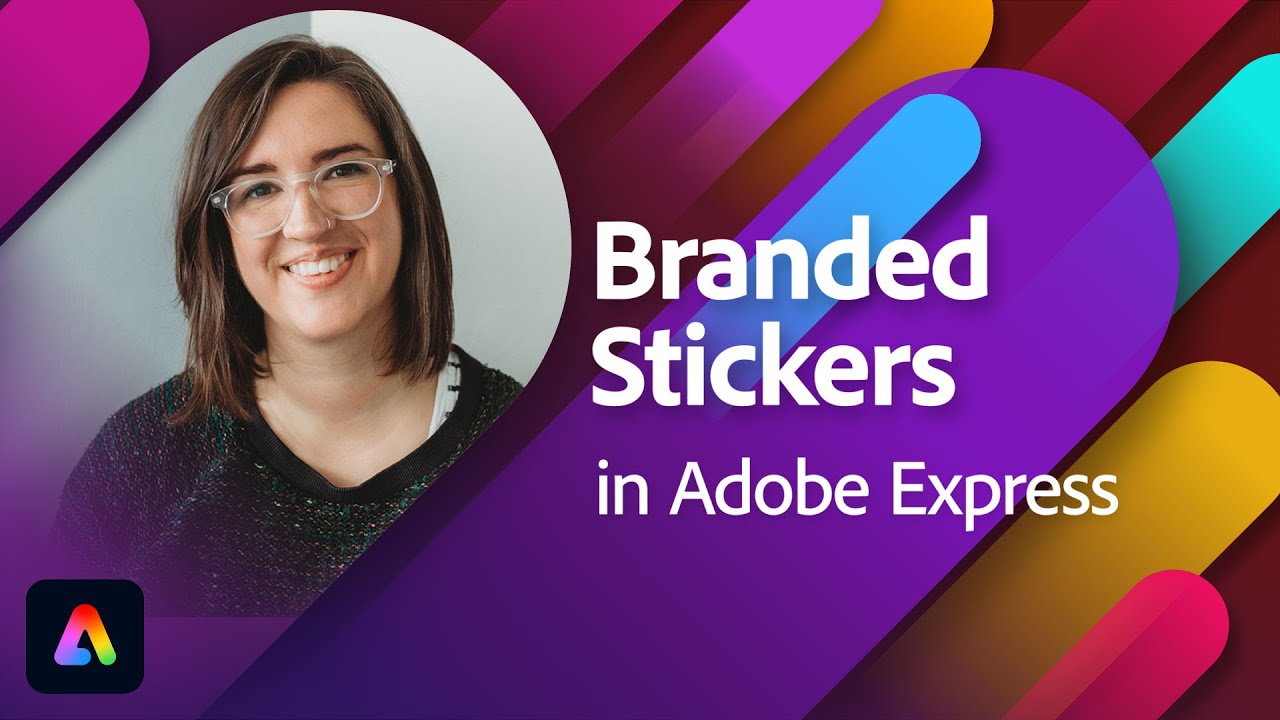 Branded stickers for print in Adobe Express with Liz Mosley | Adobe Live