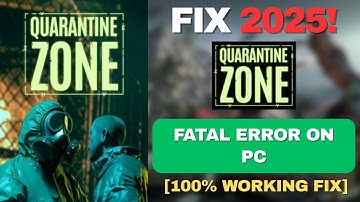 Fix Quarantine Zone: The Last Check Demo Fatal Error on PC ✅ | Easy Crash Fix (2025)