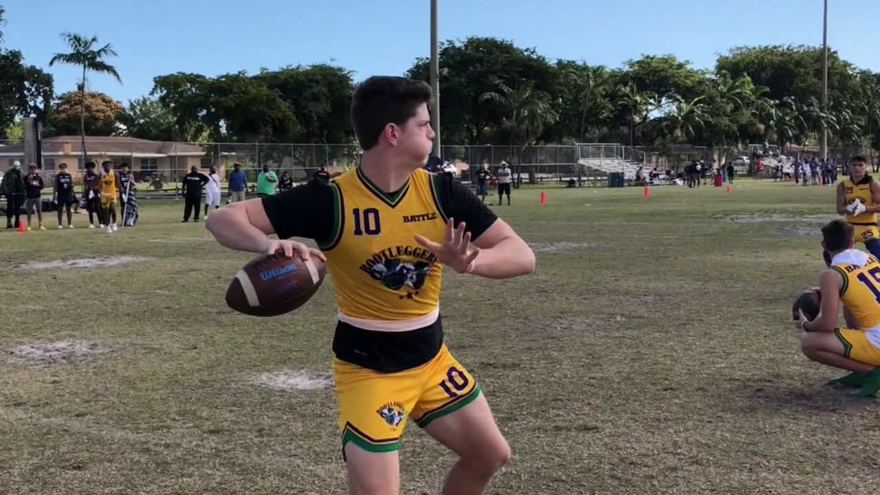 2023 Zachary QB Eli Holstein highlights from Louisiana Bootleggers' 2021 opener at Battle Miami