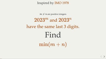 IMO-Inspired Number Theory Challenge: The Powers of 2023! #2023Challenge