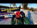 Gravel aller en belgique  vlo un jour de neige  