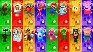 BUS EATER 🆚 EXTRA SLIDE 🆚 SKIBIDI TOILET 🆚 HOUSE HEAD 🆚 ODDBODS | Tiles Hop EDM Rush!