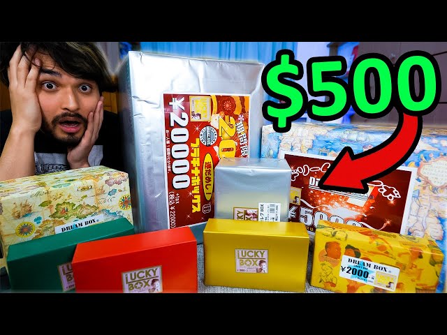 I Spent $500 at Japan's CRAZIEST Lucky Box Store class=