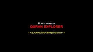HOW TO AUTOPLAY QURAN EXPLORER | QURAN ONLINE screenshot 3