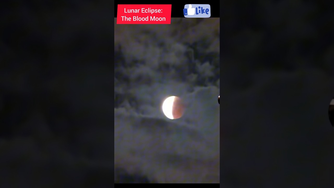 Lunar Eclipse Today😮😮Blood Moon