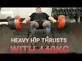 World’s Strongest Man Big Z HEAVY HIP THRUSTS WITH 440KG