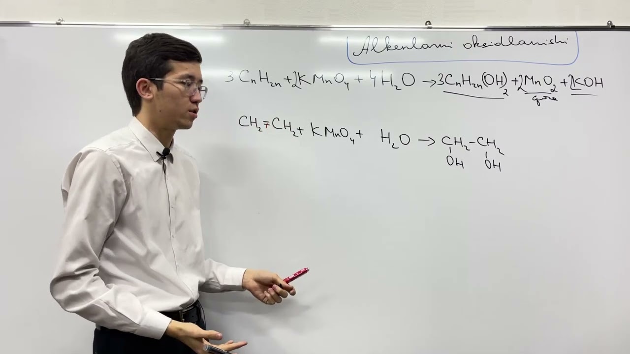 Alkenlarning oksidlanish reaksiyasi (Vagner reaksiyasi) | Organik kimyo 2.0