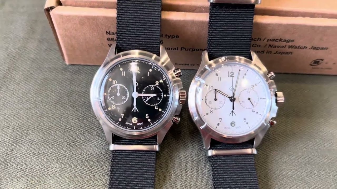 NAVAL MILITARY WATCH / British ROYAL Airforce Chronograph TYPE