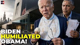 Biden Just Froze at Obama Center Podium as Jill Rushed Back In, and the crowd moved on in