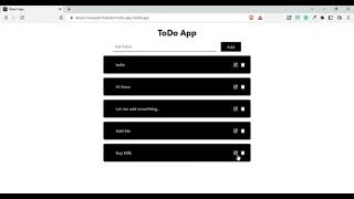 Task 3: Create a Full Stack Todo Application