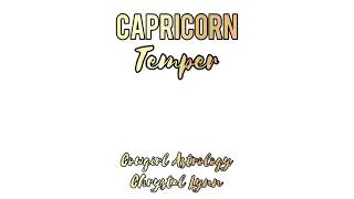 Astrology 101: Capricorn Temper