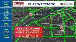 Final weekend: I-475 south closes tonight in Maumee and Perrysburg