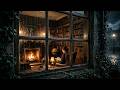 Rainy Night in a Victorian Library | Dark Academia Ambience & Rain Sounds for Study (1 Hour)