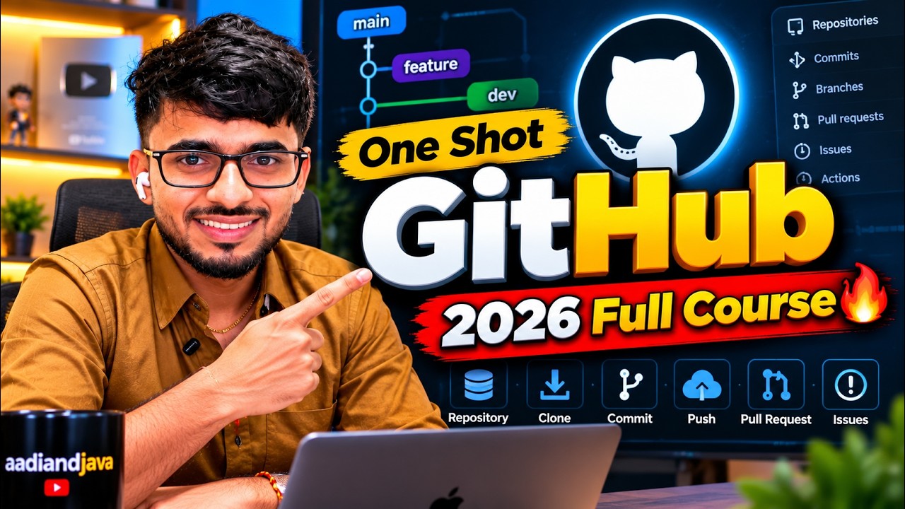 GitHub Full Course Free 🔥 One Shot | aadiandjava - YouTube