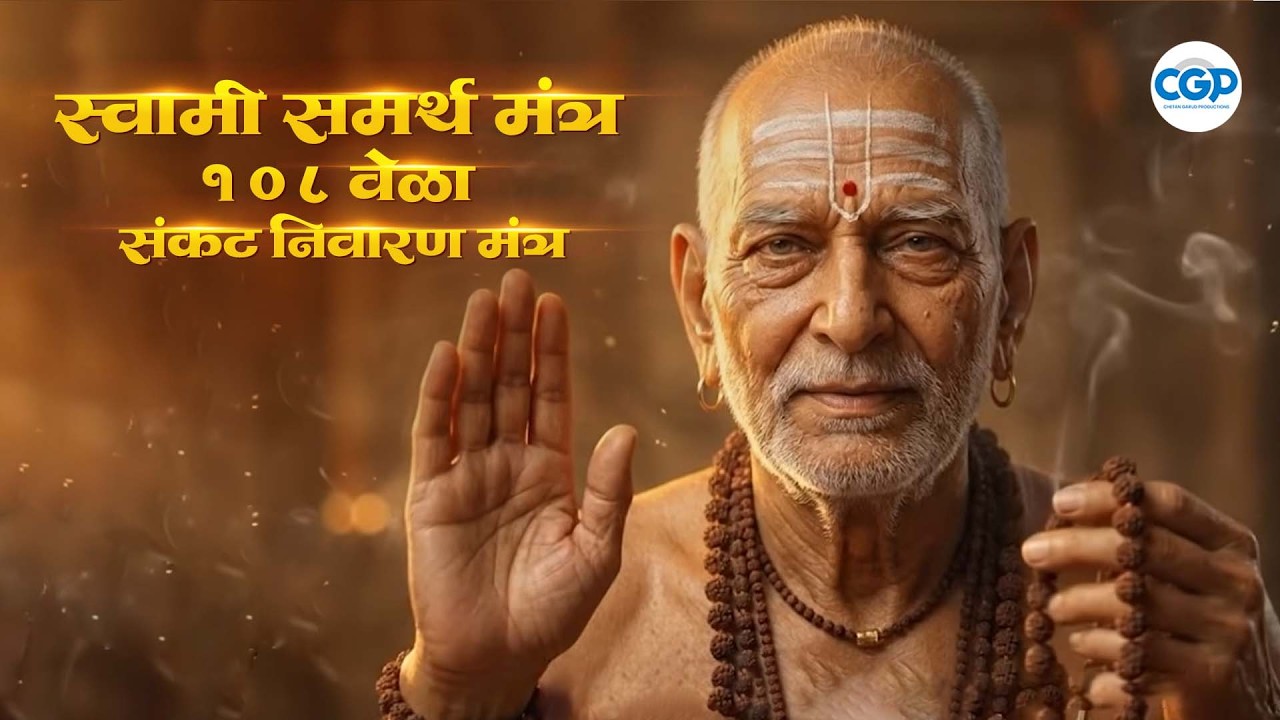 श्री स्वामी समर्थ जय जय स्वामी समर्थ संकट निवारण मंत्र Marathi Bhakti #swamisamarth #bhajan #song