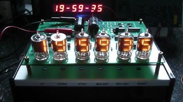 ESE ES-124 Numitron clock,  remade (2023)