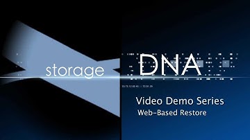 StorageDNA: Performing a Web Restore