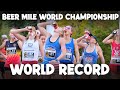 Deepest womens field ever chases the beer mile world record  beer mile world classic 2022