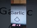 garlic symbol in Ms word #symbols #shortcutkeys #garlic #msword #mswordforbeginners#shortcut #shorts