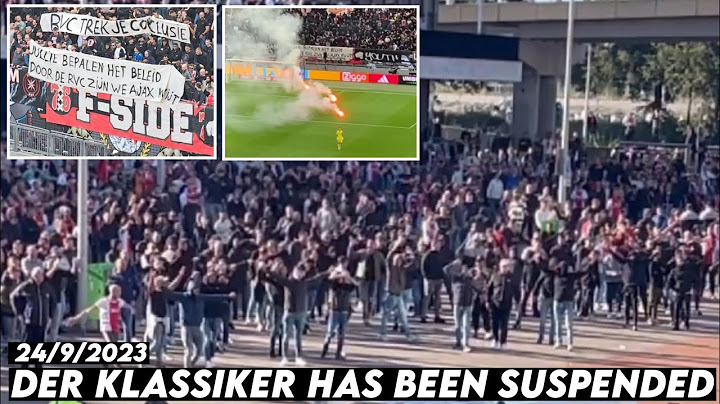 DER KLASSIKER HAS BEEN SUSPENDED || Ajax Amsterdam vs Feyenoord Rotterdam 24/9/2023