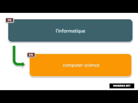 How to Say in French = computer science