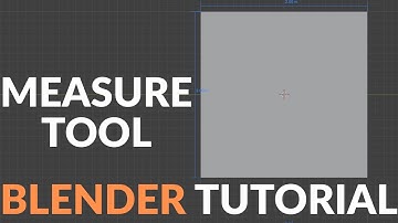 How to Show Dimensions in Blender | Measure Tool Tutorial