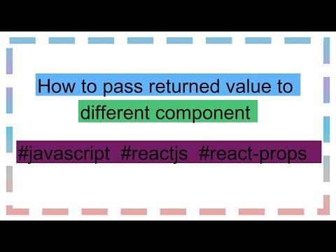 How to pass returned value to different component