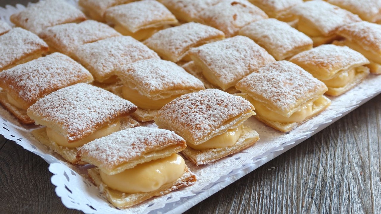Miguelitos de crema superfáciles