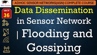 L36: Data Dissemination in Sensor Network | Flooding and Gossiping | Adhoc Sensor Network Lectures