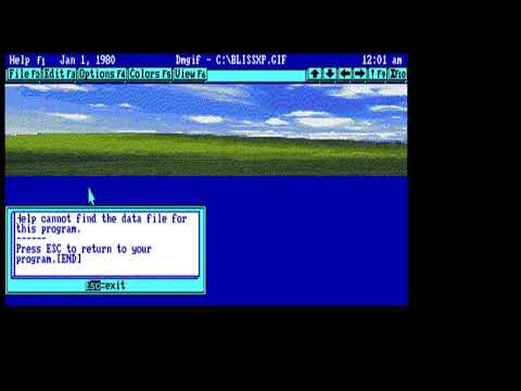 GIF Rendering Under Deskmate : Tandy 1000 SL2 under PCEM