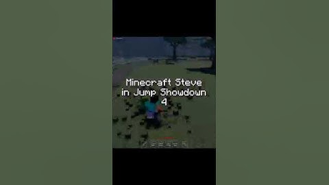 Minecraft Steve in Jump Showdown 4 #roblox #jjk #jujutsukaisen #memes #shorts #anime