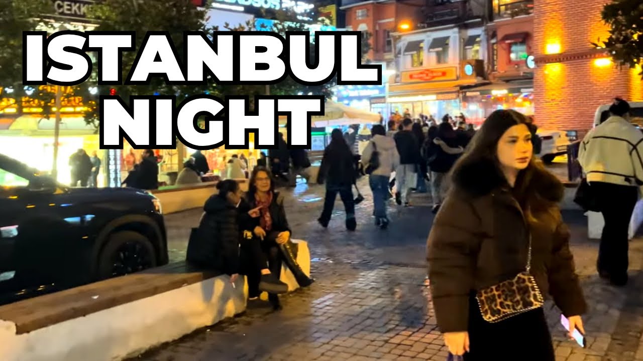 Istanbul Night Walk | Beşiktaş Streets in Real Time (4K, No Talking)