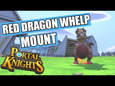 Red Dragon Whelp Mount Portal Knights - Red relic defence switches