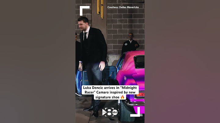 Luka Doncic arrives to Game 3 in new “Midnight Racer” Camaro