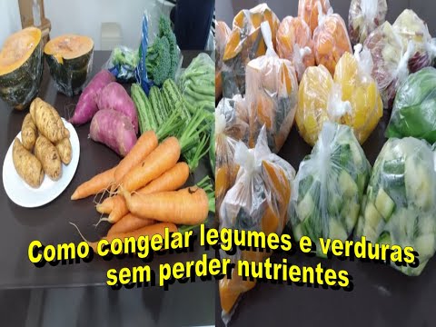 Vídeo: Como Congelar Vegetais E Frutas